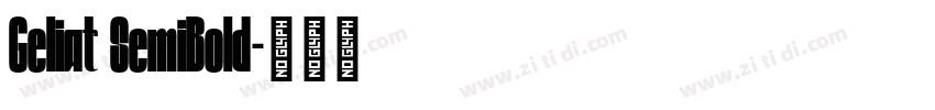 Geliat SemiBold字体转换